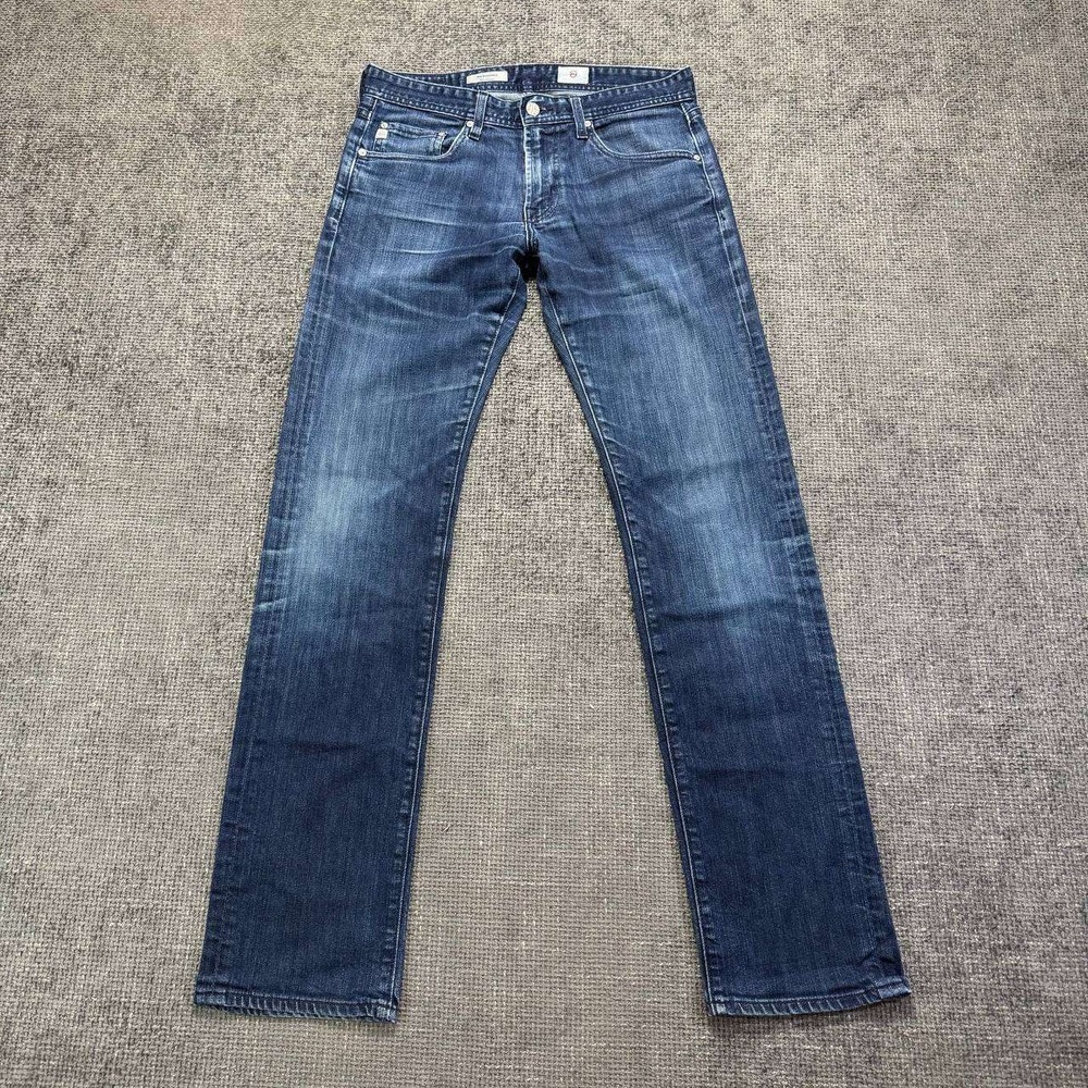 AG Adriano Goldschmied The Matchbox Mens 31 Dark Wash Slim Straight Jeans